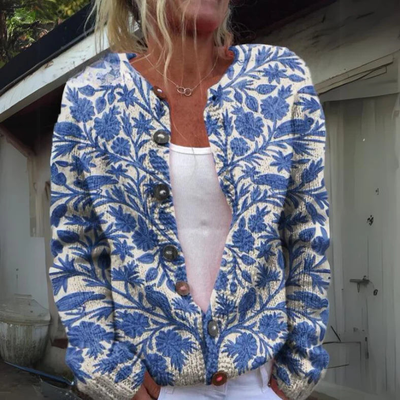 Talia™ | Beautiful Floral Print Cardigan
