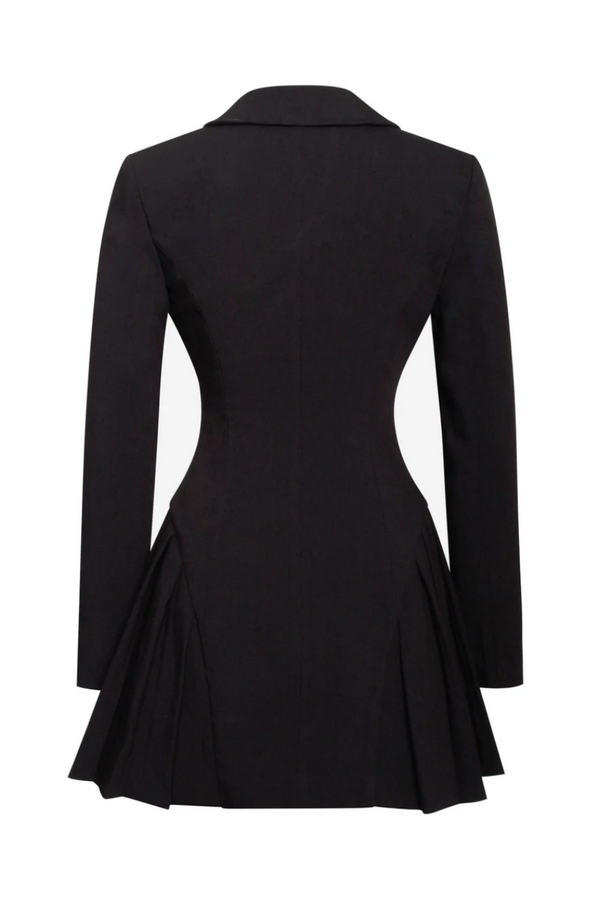 Beulah Pleate Blazer Mini Dress