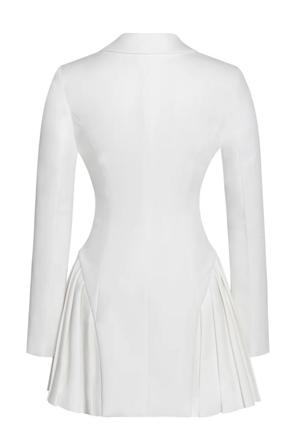 Beulah Pleate Blazer Mini Dress
