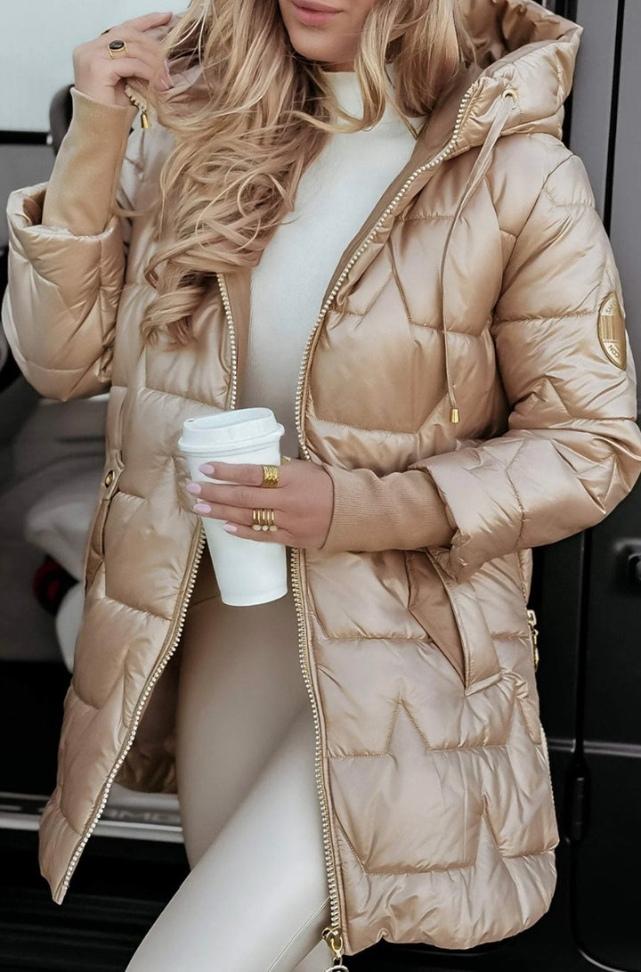 Women's Hooded Long-sleeved Casual Fashion Cotton Coat