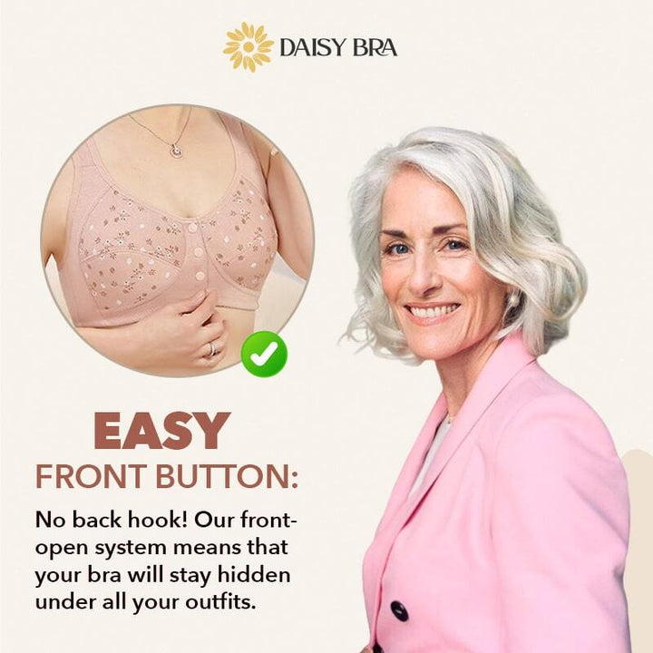 Daisy Bra ™ - Comfortable & Convenient Front Button Bra