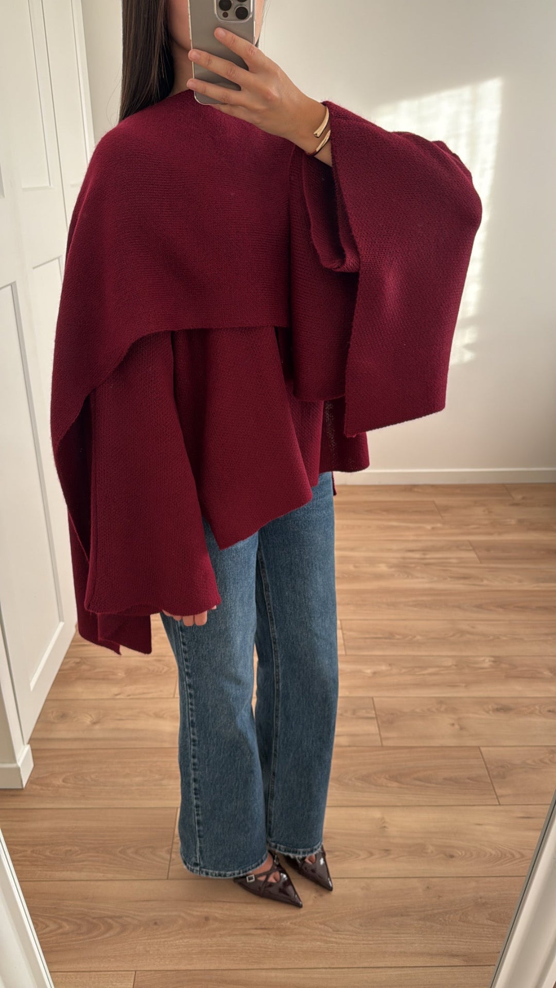 Long Sleeve Scarf Coat