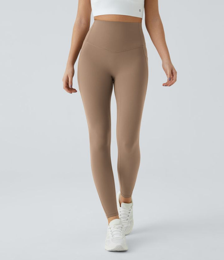 UltraSculpt™ - High Waisted Leggings - Tummy Control and Side Pockets for Workout