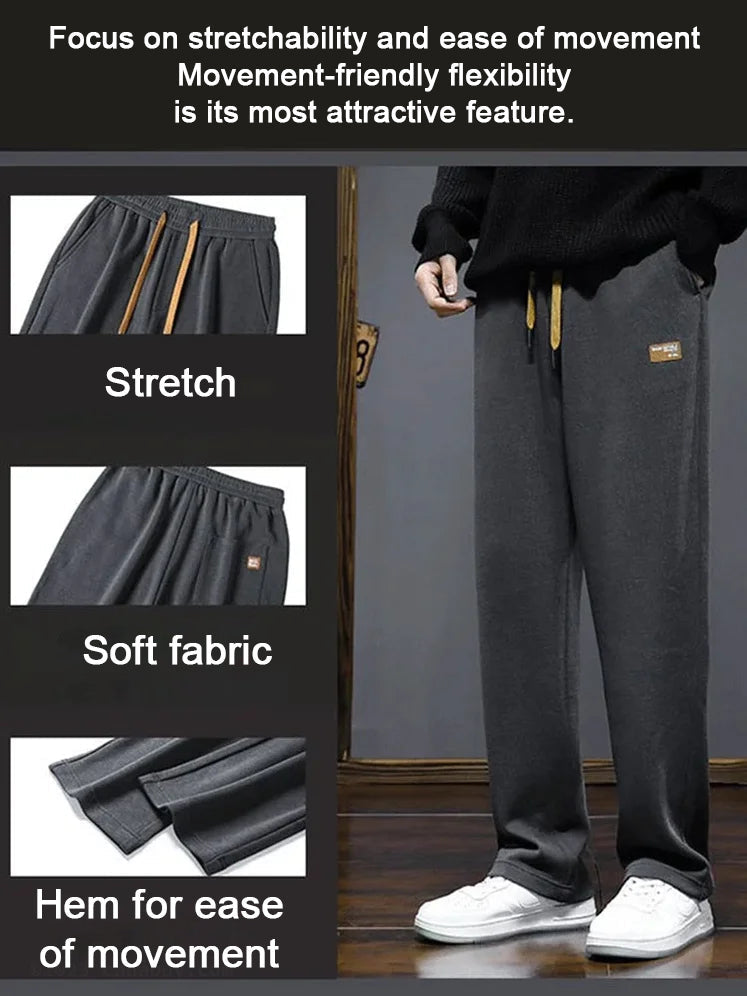 Casual straight leg trousers