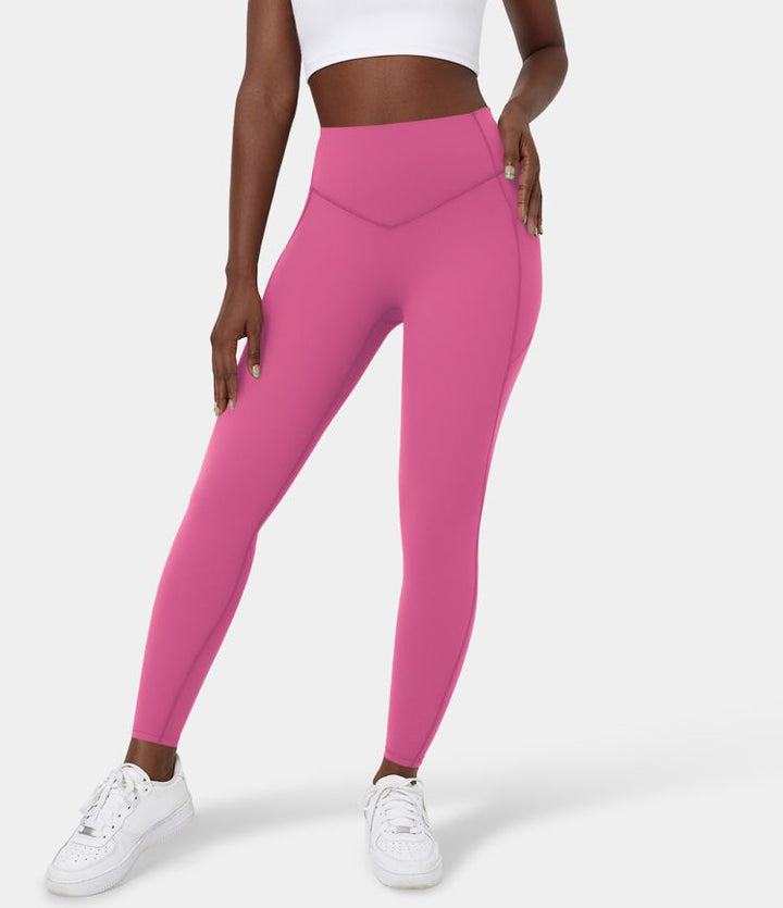 UltraSculpt™ - High Waisted Leggings - Tummy Control and Side Pockets for Workout