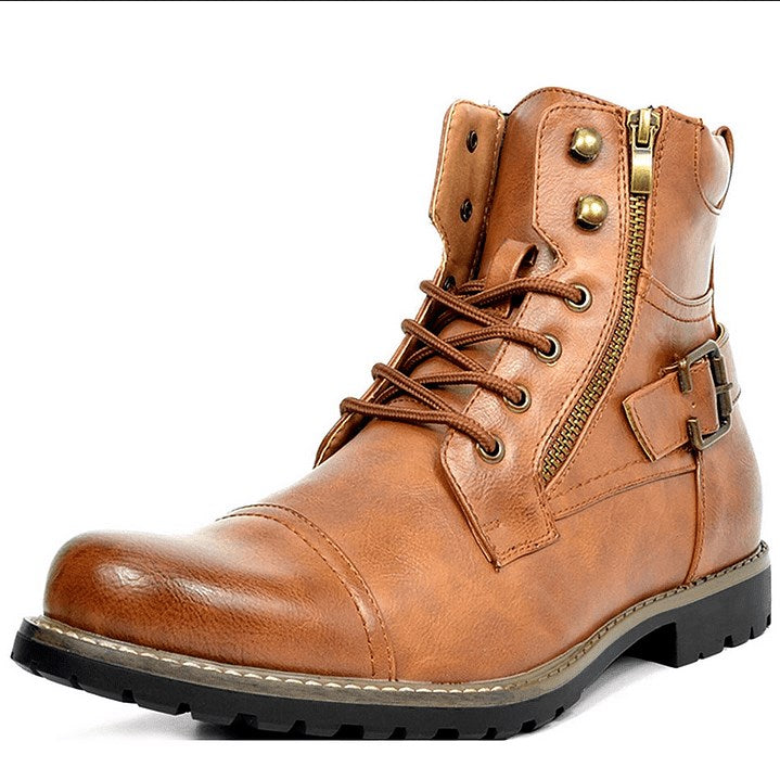 Stylish and comfortable men's motorcycle boots