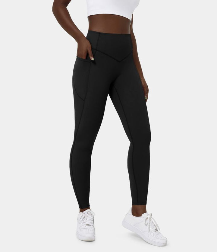 UltraSculpt™ - High Waisted Leggings - Tummy Control and Side Pockets for Workout