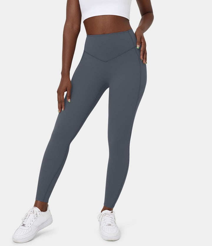 UltraSculpt™ - High Waisted Leggings - Tummy Control and Side Pockets for Workout