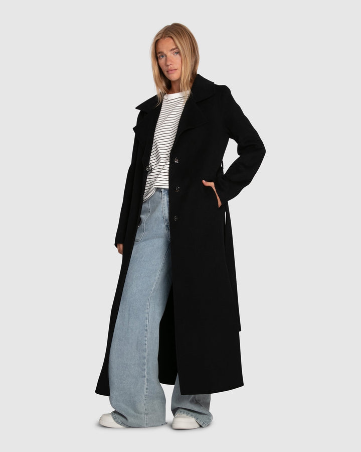 Ex-Boyfriend Maxi Coat - Black129