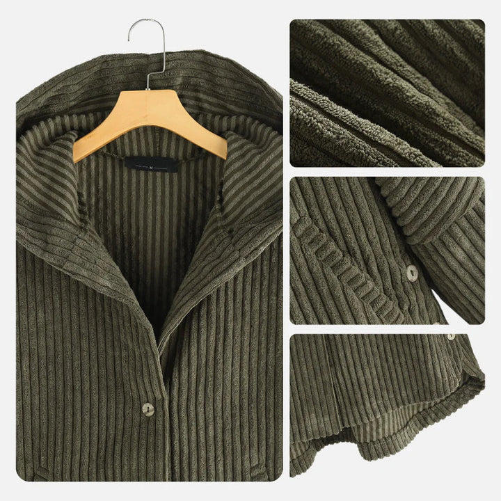 Dana™ | Ribbed Hooded Coat
