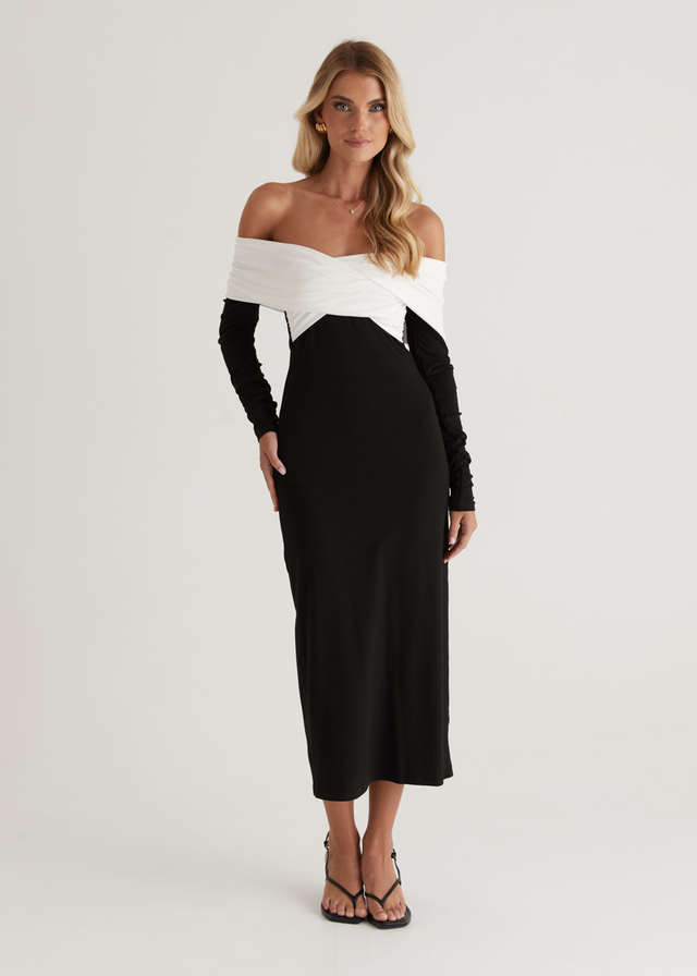 Revolver Off Shoulder Maxi Dress