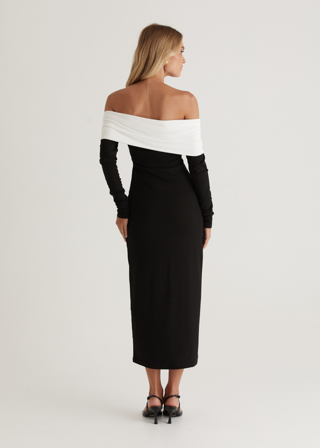 Revolver Off Shoulder Maxi Dress