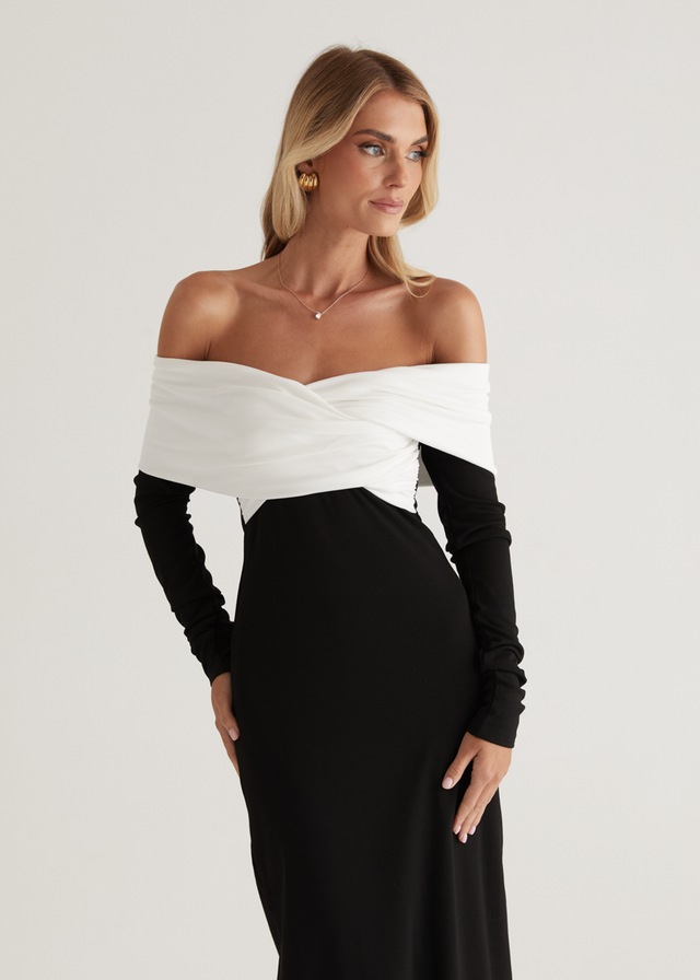 Revolver Off Shoulder Maxi Dress