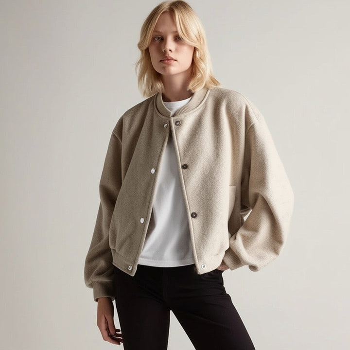 Singrid Cropped Bomber Jacket