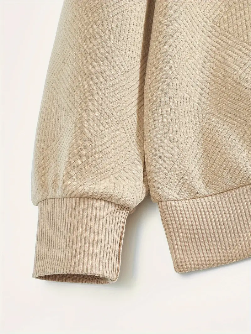 The Camden™ | Vintage Zip-Up Pullover with Geometric Design