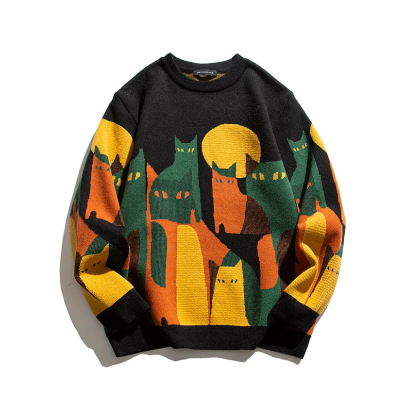 Vito - Unisex Sweater with Cats