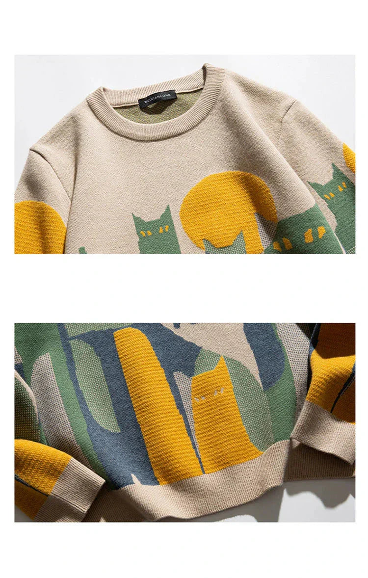 Vito - Unisex Sweater with Cats