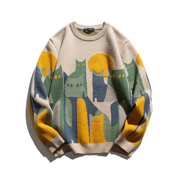 Vito - Unisex Sweater with Cats