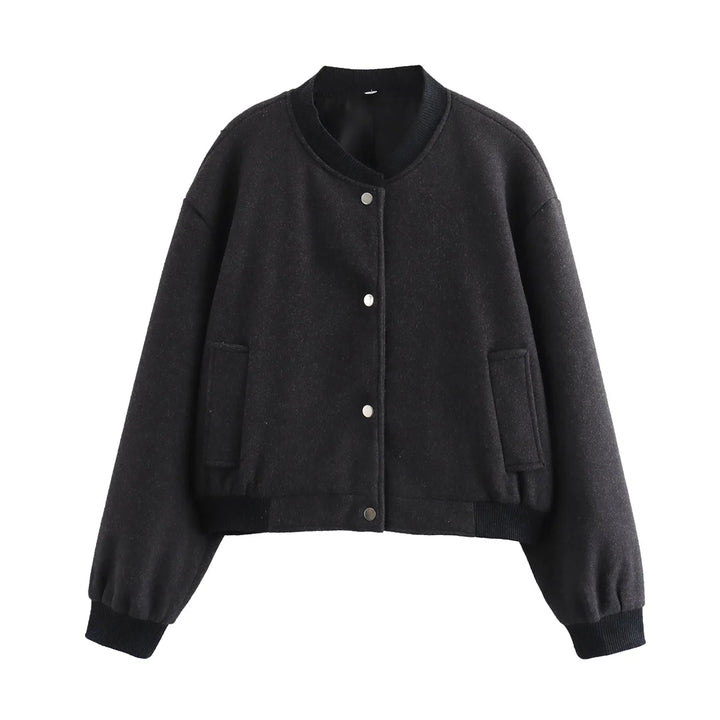 Singrid Cropped Bomber Jacket