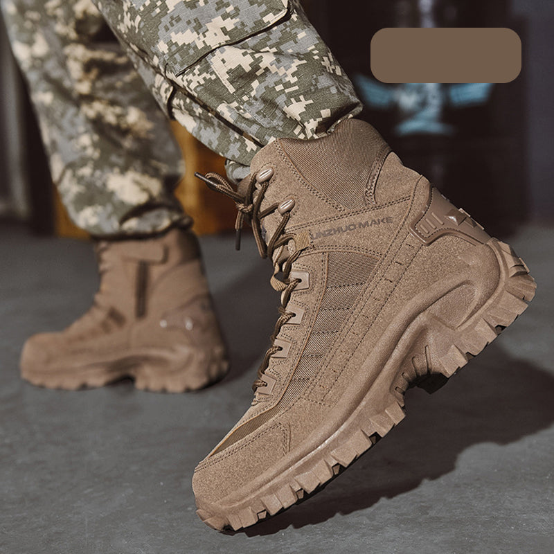 Men's Waterproof Anti-Puncture Work Combat Boots