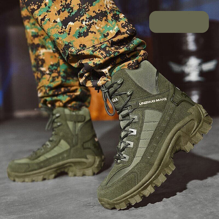 Men's Waterproof Anti-Puncture Work Combat Boots