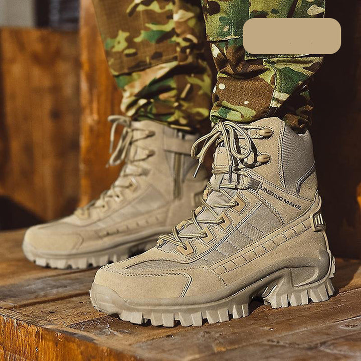Men's Waterproof Anti-Puncture Work Combat Boots