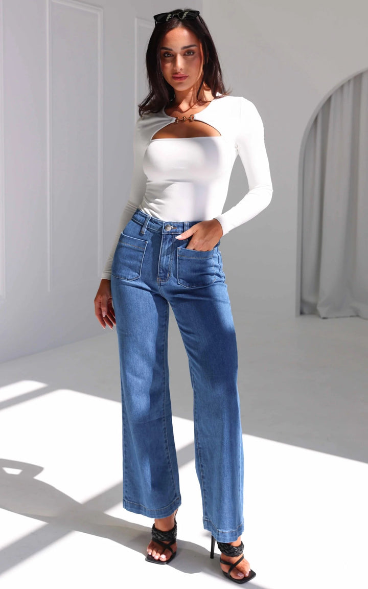 Tarsha Jeans - Mid Blue