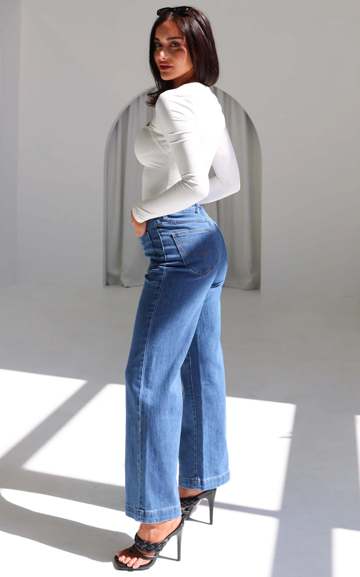 Tarsha Jeans - Mid Blue