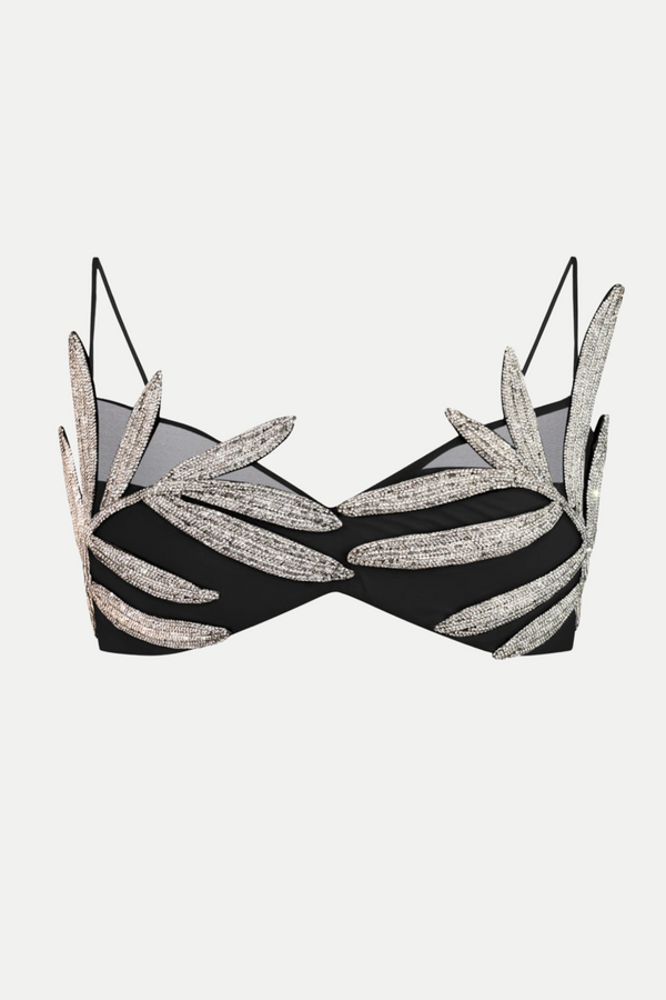 Vieby Leaf Crystal Bralette