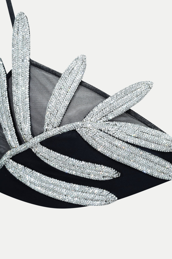 Vieby Leaf Crystal Bralette