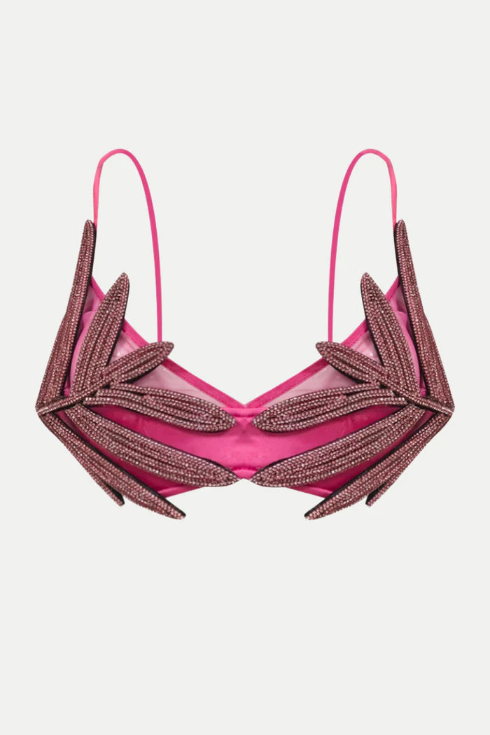 Vieby Leaf Crystal Bralette