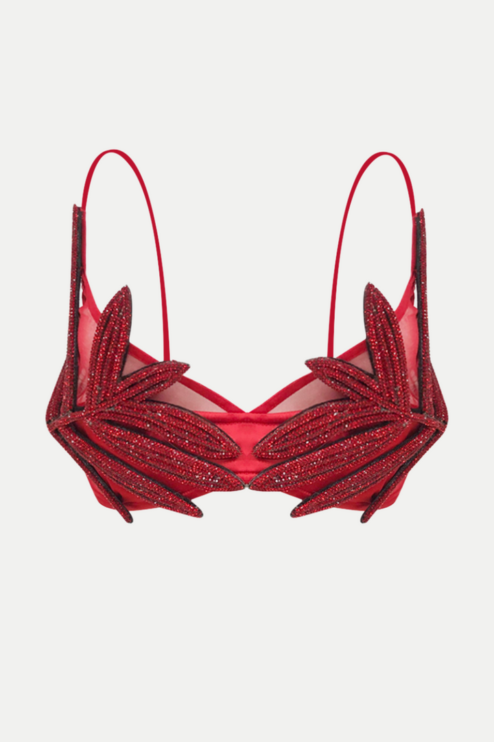 Vieby Leaf Crystal Bralette