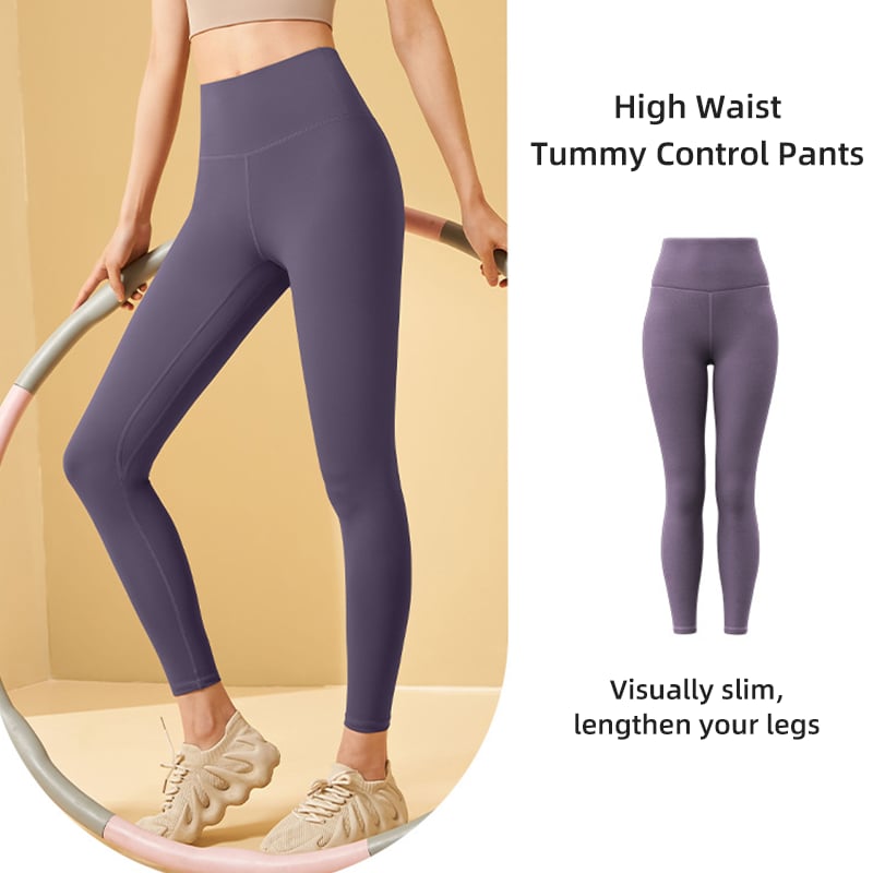 High-waisted shaping training leggings with tummy control effect