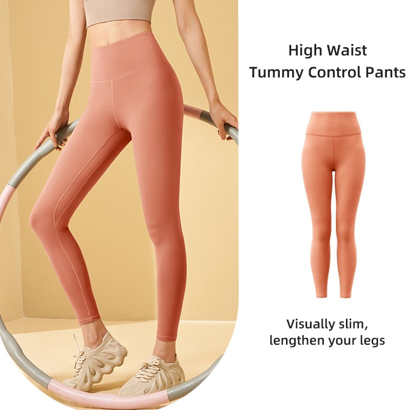 High-waisted shaping training leggings with tummy control effect
