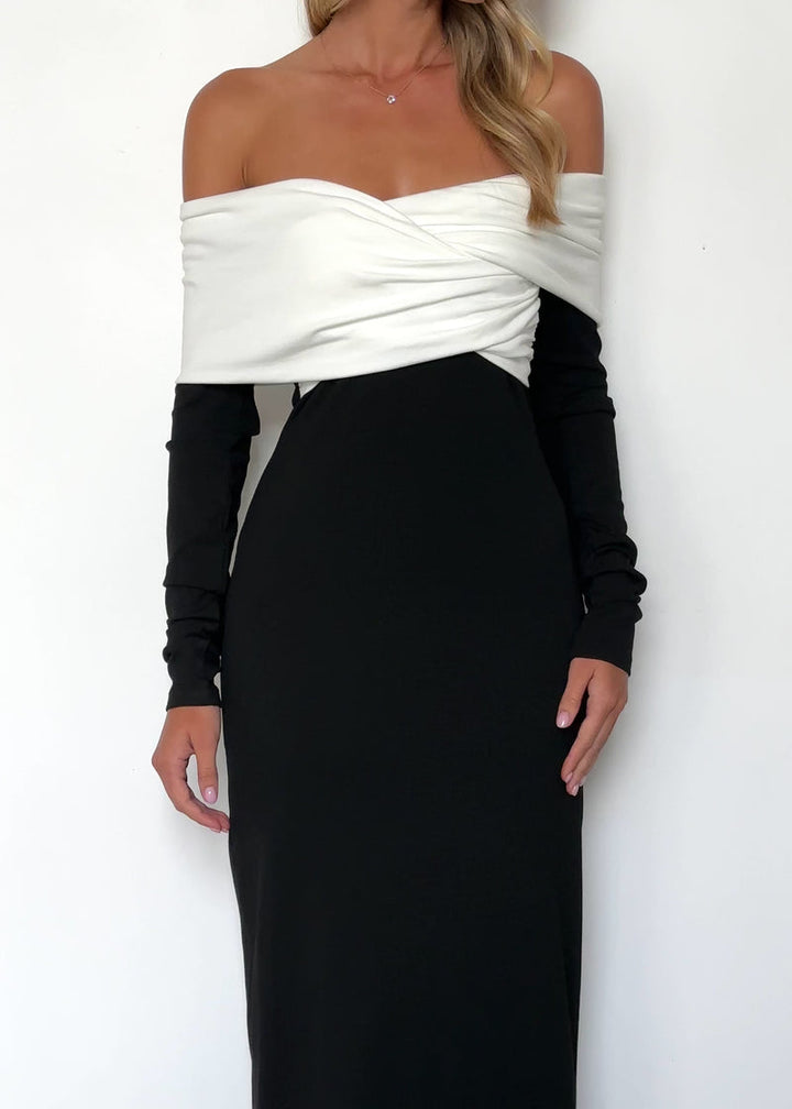 Revolver Off Shoulder Maxi Dress