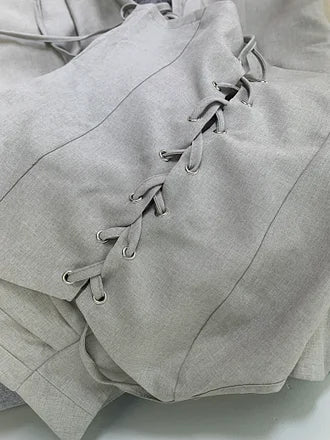 Commuter All-Match String Top & Pants Two-Piece Set