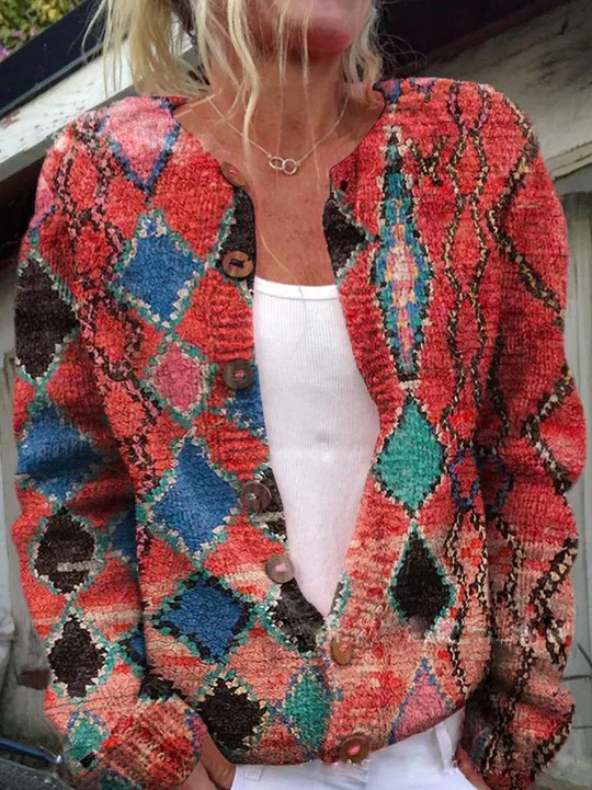 The Elara™ | Floral Pattern Cardigan
