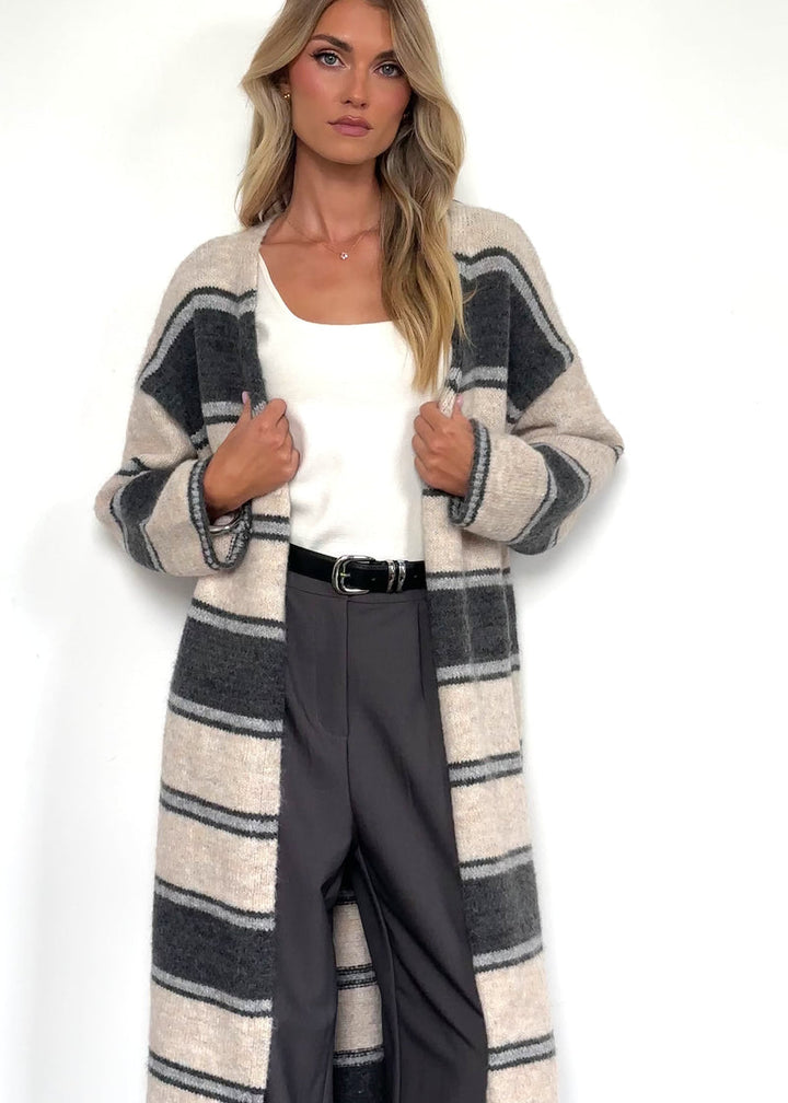 Yourta Cardigan - Black Stripe
