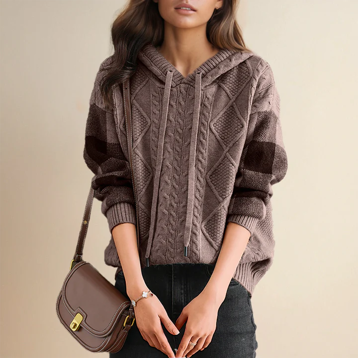 Isabella | Jacquard Hooded Sweater