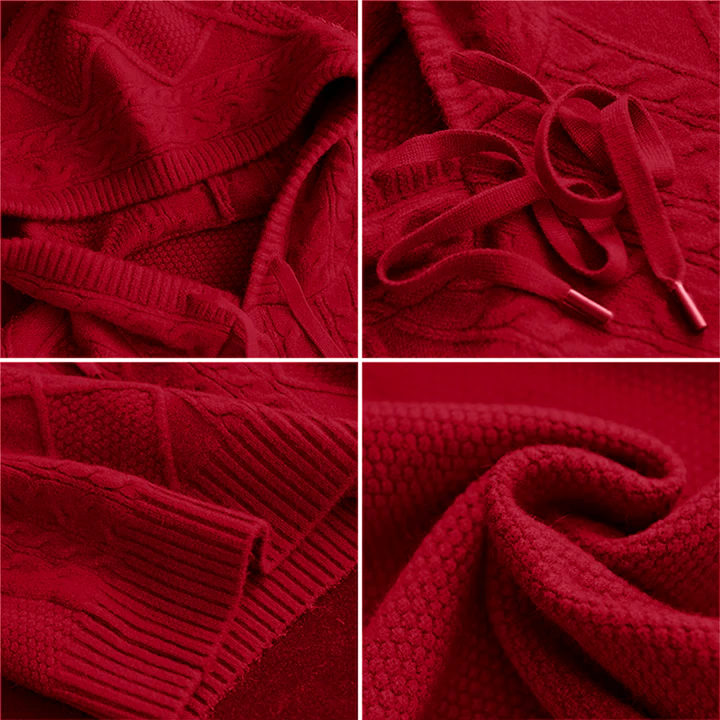 Isabella | Jacquard Hooded Sweater