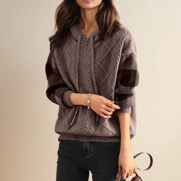 Isabella | Jacquard Hooded Sweater