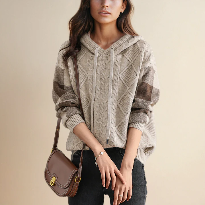 Isabella | Jacquard Hooded Sweater