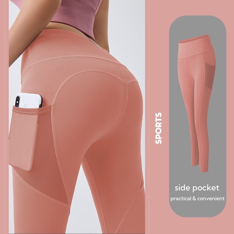 High-waisted shaping training leggings with tummy control effect