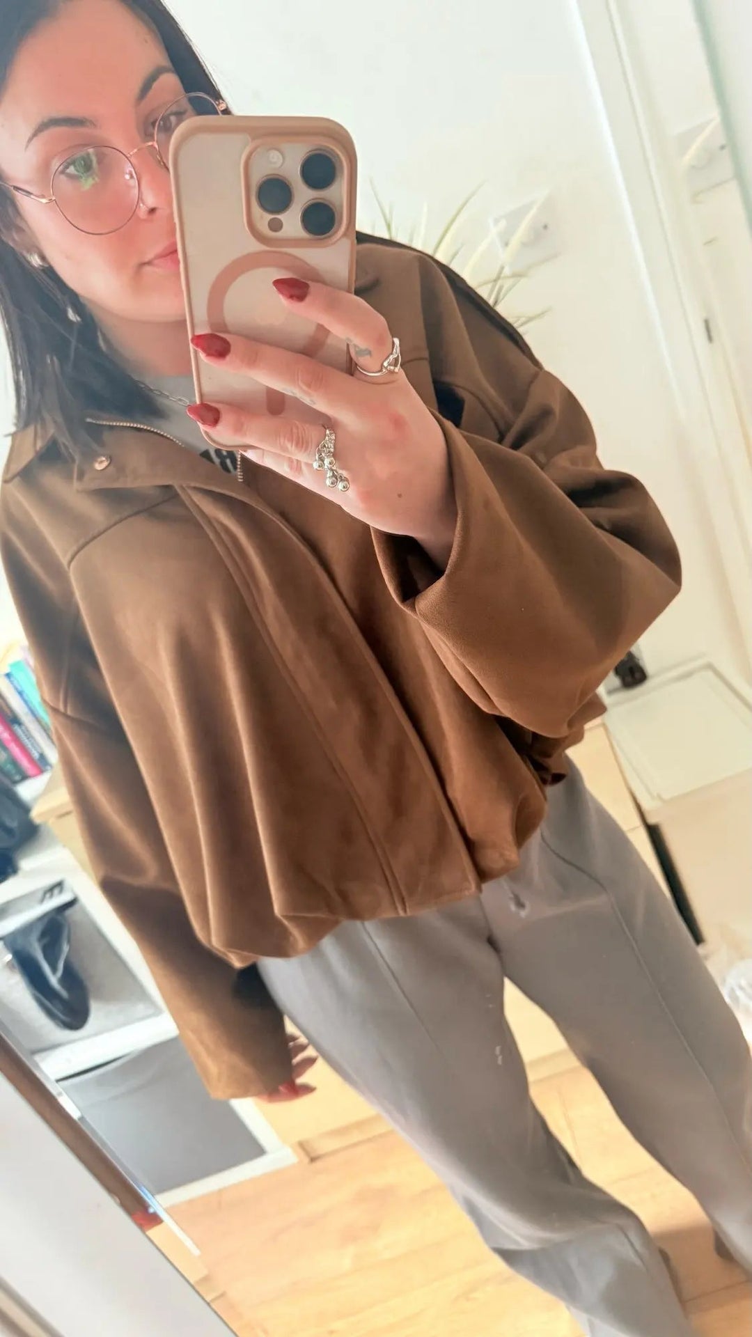 Elysian Faux Suede Bomber Jacket
