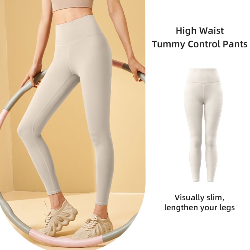 High-waisted shaping training leggings with tummy control effect