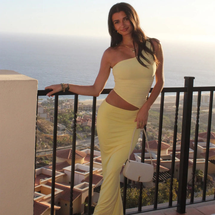 Seranella One Shoulder Maxi Dress