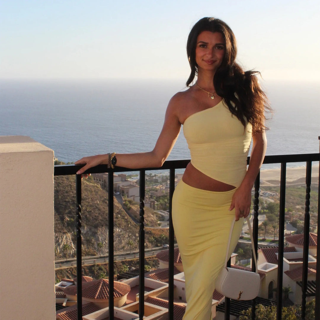 Seranella One Shoulder Maxi Dress