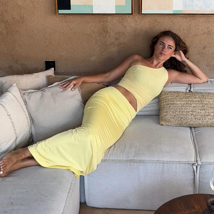 Seranella One Shoulder Maxi Dress