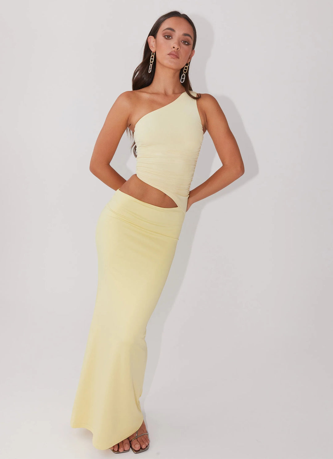 Seranella One Shoulder Maxi Dress