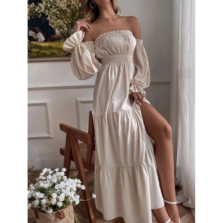 Sophie Boho Off-Shoulder Maxi Dress
